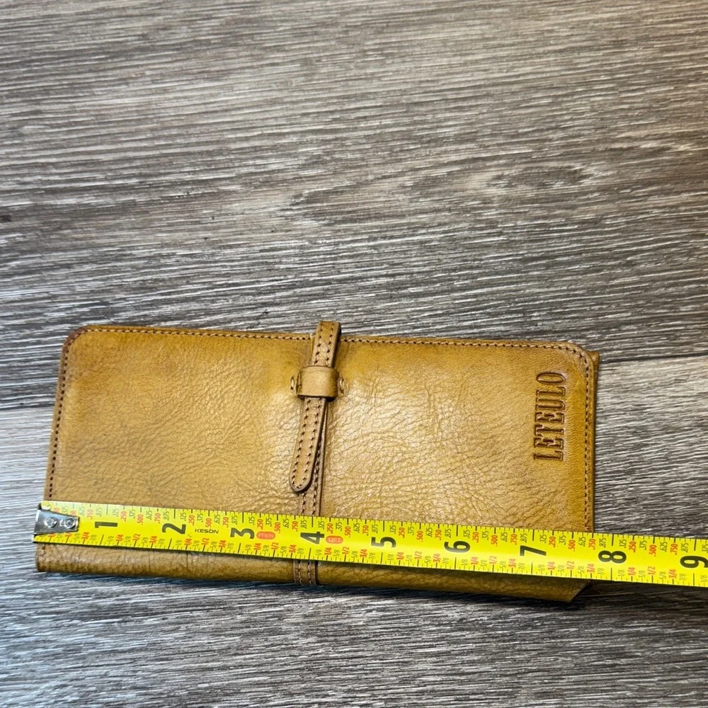 Leteulo Yellow Leather Wallet